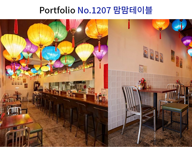 베트남 쌀국수집 식당 인테리어