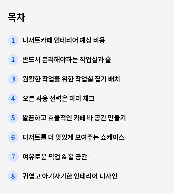 디저트 카페 창업