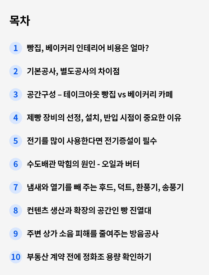 빵집 인테리어
