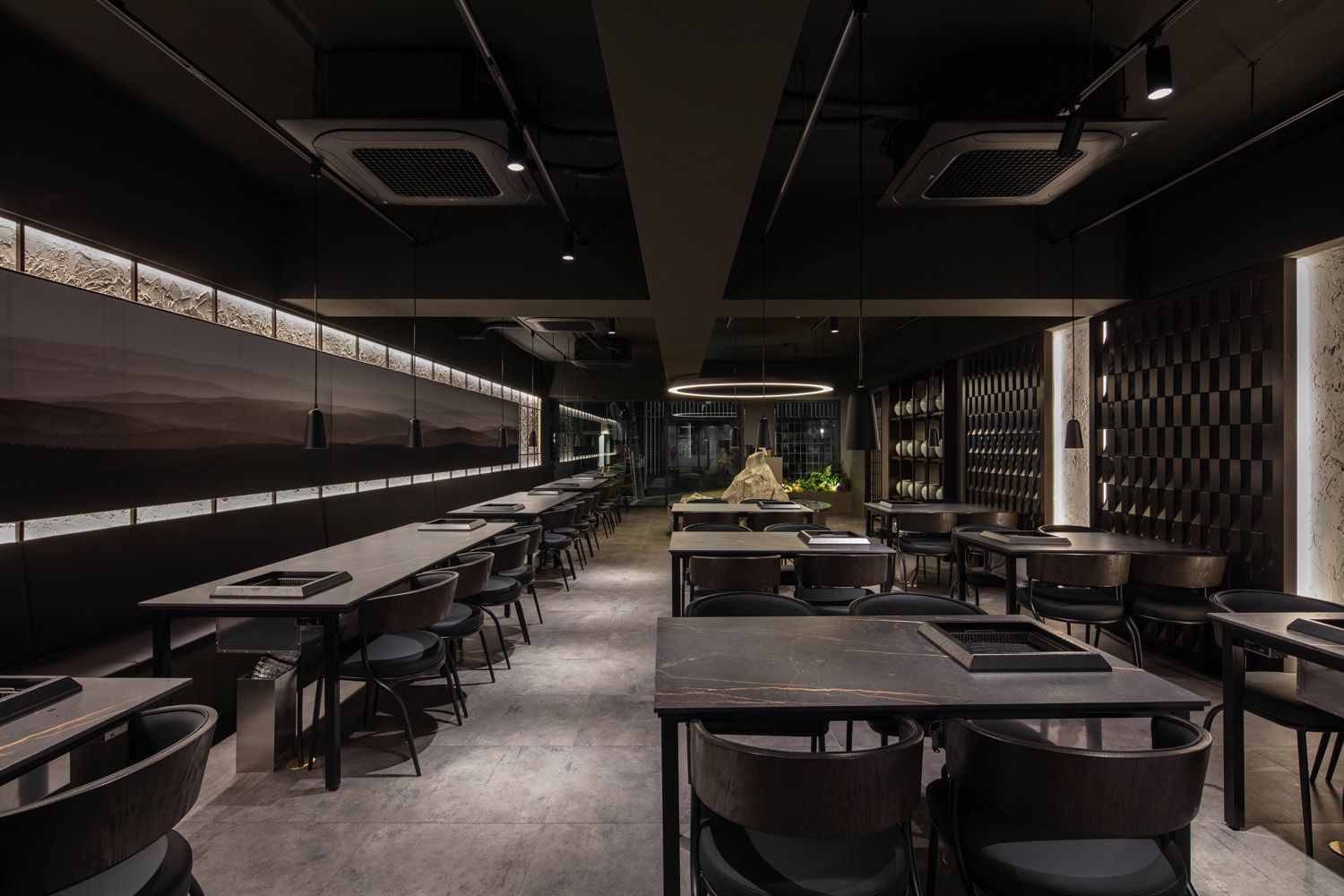 Premium Korean BBQ dining room