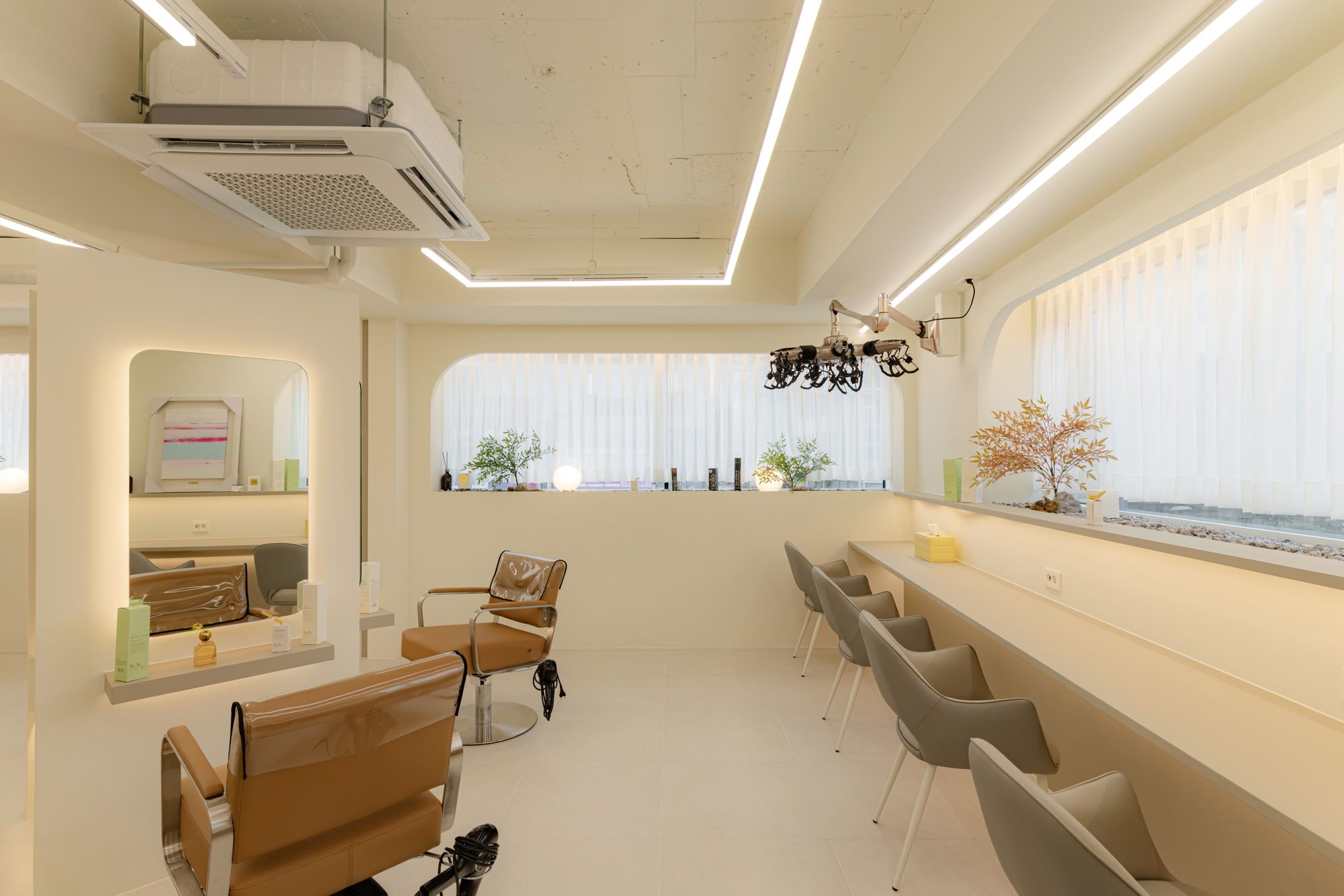 소형 미용실 인테리어 - 작은 평수 1인 헤어샵 최신 인테리어 시공사례